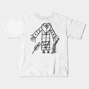 Dark and Gritty Grand Bois Voodoo Veve Sigil Symbol Kids T-Shirt